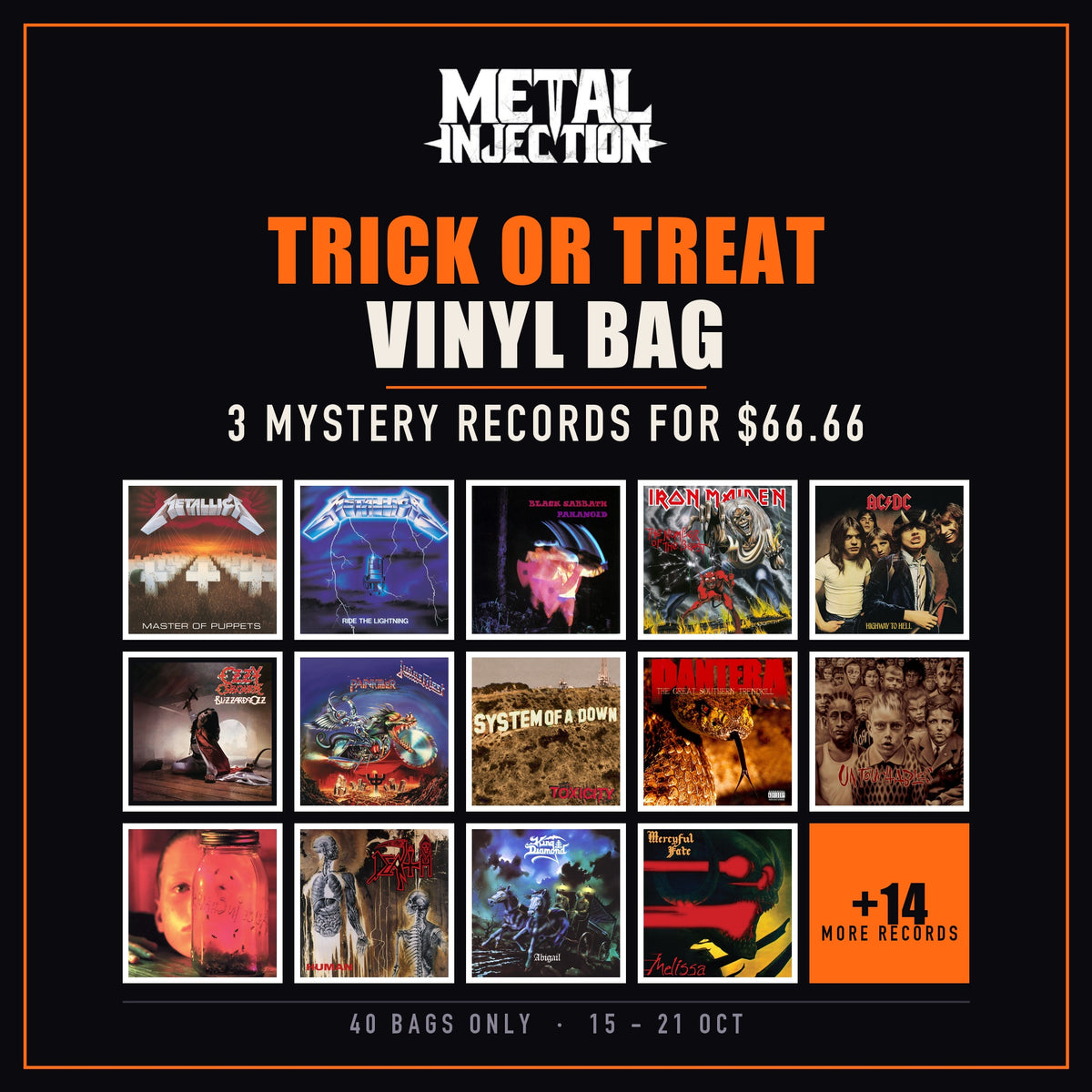 Various Artists "Trick-or-Treat Vinyl Bag" Bundle