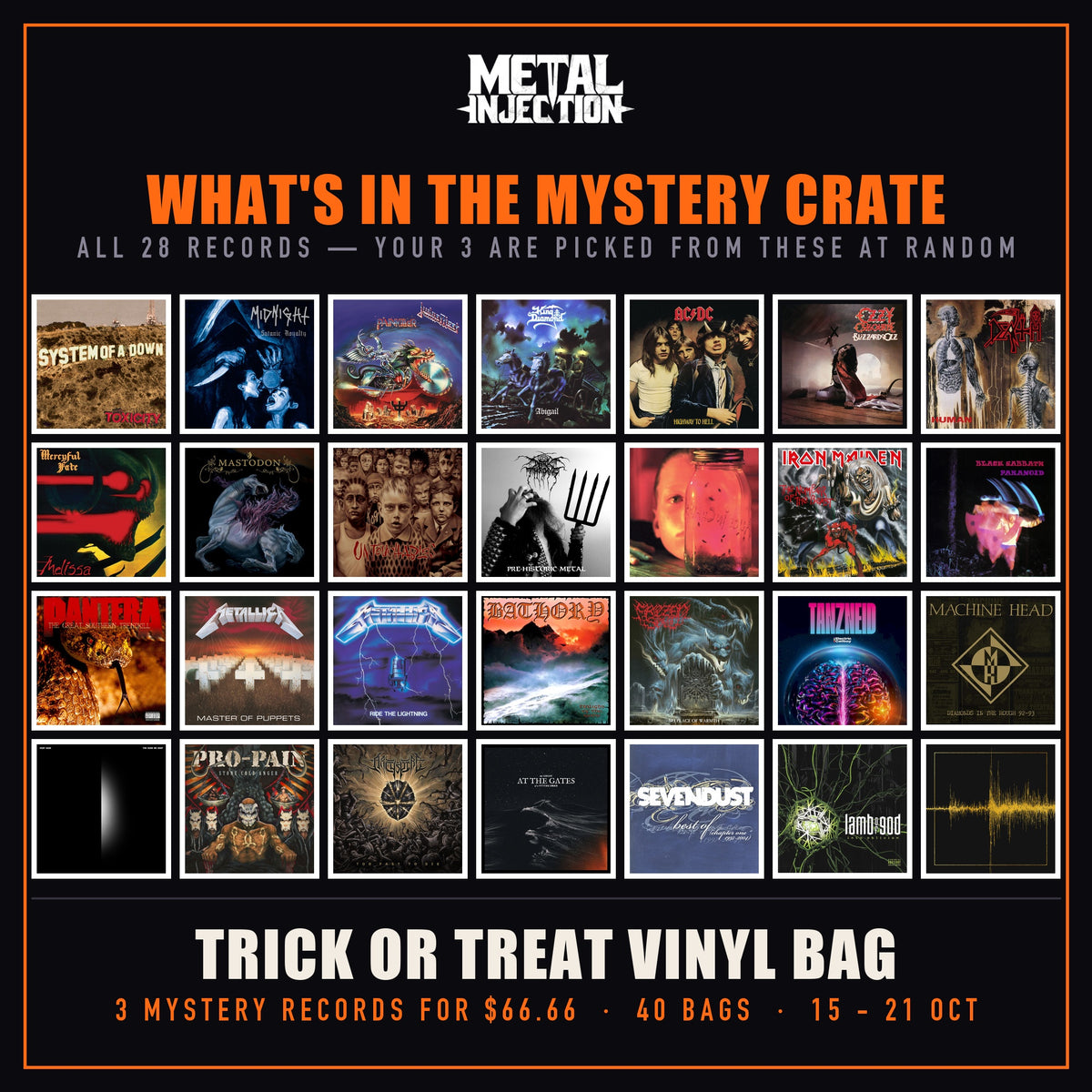 Various Artists "Trick-or-Treat Vinyl Bag" Bundle